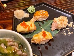 火炙三文鱼寿司四味-鸟鹏烧鸟居酒屋(熙龙湾店)