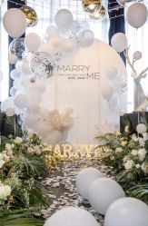 -团子宝宝宴派对百日宴生日布置策划·求婚策划·气球布置别墅民宿