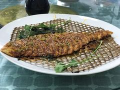 素风味竹烤鱼-天天向上素食餐厅(五台山店)