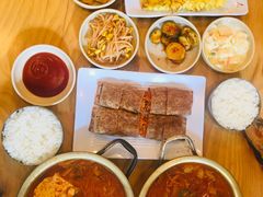 猪颈肉泡菜汤-金北顺大锅家(신사본점)