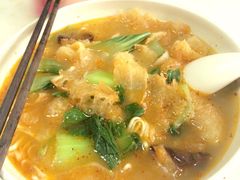 皮肚青菜面-苓记南京鸭血粉丝.皮肚面(县东巷店)