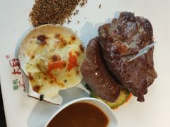 牛扒配芝士焗扇贝-美森西餐厅(曙光大道店)
