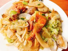 海鲜炒年糕-阿军排档·烧烤