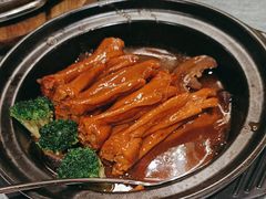 鲍汁花菇鹅掌煲-博多新记·粤菜(复兴店)