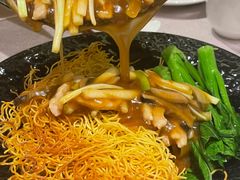 韭黄肉丝煎面-广州中心皇冠假日酒店·百粤楼