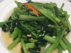 菜心炒海米-小船渔村•大连菜•大连焖鱼(明泽街店)