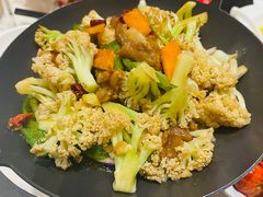 干锅有机花菜-阿胖龙虾小海鲜(宁国南路总店)