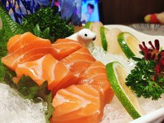 厚厚的三文鱼刺身（9002）-诚·鳗屋(星摩尔店)