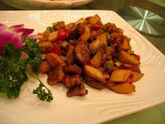 鲍菇炒牛柳-富黎华海鲜大酒楼(正大广场店)