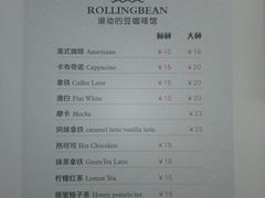 菜单-Rolling Bean滚动的豆咖啡馆
