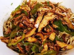 青椒干子肉丝干拌面-高邮面馆(明瓦廊店)