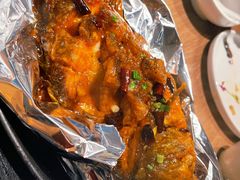 铁板锡纸鲈鱼-金掌勺锅包肉(华润万象城店)