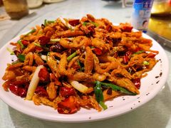 香辣河虾-华盛园卷子王农家菜水库鱼