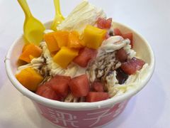 鲜芒果炼乳刨冰-梁子刨冰王&梁小糖(王顶堤店)