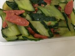 黄瓜炒火腿肠-江西炒粉瓦罐汤奉化牛肉面(邱隘镇中路店)