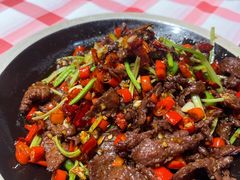 小炒牛肉-饶品富牛魔王辣味烧菜馆(船山路总店)