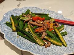 秋葵炒牛柳-朱仔记食府(江南大道店)