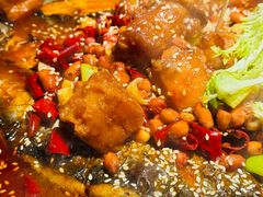 宫爆油条虾滑烤鱼-探鱼·鲜青椒爽麻烤鱼(领展购物广场店)