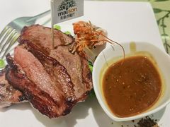 牛油香煎越南虎虾拼三角肥牛扒-美森西餐厅(曙光大道店)