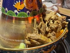 招牌红烧羊排羊蝎子双拼锅-京炭铜锅涮肉·羊蝎子·羊肉炉(保利·时光里店)