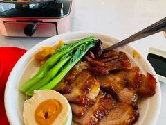 蜜汁叉烧拼葱油鸡饭-避风塘(嘉兴八佰伴店)