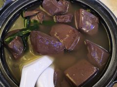 胡椒韭菜浸猪红-潮喜竹溪荔湖酒家(荔枝湾店)