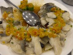 黄椒酱砂锅焗鲈鱼-粤盛海鲜平价店(洛溪食街店)