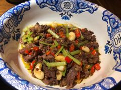 菜籽油炒衡东黄牛肉-老湘村·湖南土菜(天河维多利店)