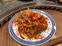 干辣拌牛肉-二胖家铁锅炖大鹅(双井店)