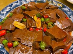 小炒鸭血-蔡阿水羊肉店