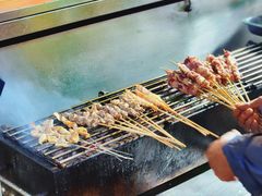 -山野的朋友露营炭火烤肉