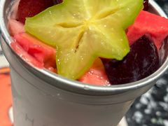 手炒岭南甘草四果炒冰-喜茶(深圳万象城黑金店)