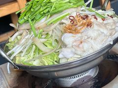 牛肠炒蔬菜-九州酒场ひこぞう(1号店)