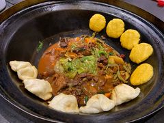 贴饼子-缘福乡村铁锅炖民宿(八达岭店)