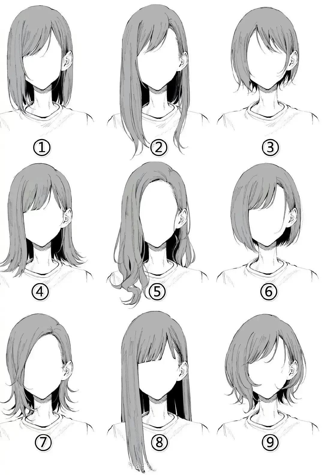 试试漫画发型吧