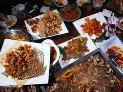 -东来菜馆•手抓海鲜家常菜•海鲜锅贴(鸽子窝店)