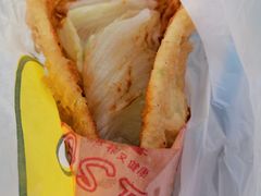-小红车炸蛋葱油饼