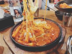 奶酪海鲜炒米条-包装马车·韩国料理·포장마차