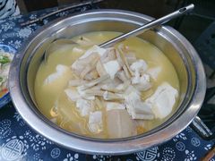 手工豆腐笋干汤-国生茶庄·地道农家菜团建活动