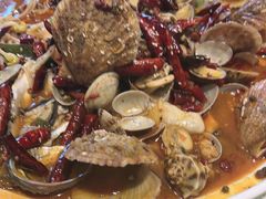 -海派美食·家宴海鲜青岛菜·石锅鲽鱼头(东方城店)