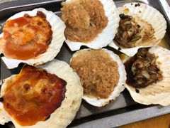 蒜蓉焗扇贝（熟蒜）3个-炒豆合作社(东四总店)