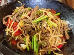 干锅牛肉丝-张关合渣(航空大道店)