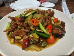 小炒鹿茸菇-斯丹姜母鸭·古法干香(田安南路店)