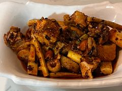 凉拌鸡片-百年粉蒸牛肉