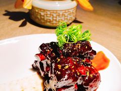 桂花糖醋肉排-悦轩中餐厅·高空江景·杭州柏悦酒店