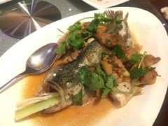 五花肉蒸鲈鱼-广州中心皇冠假日酒店·百粤楼