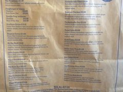 菜单-Fergburger(皇后镇店)