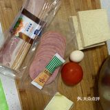 三分钟就能搞定的腿蛋三明治