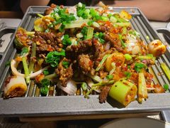葱椒爆牛肉-绿茶餐厅(西湖银泰百货店)