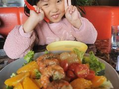 鲜橙老虎虾沙拉-Lets burger非常汉堡·环球风味(蓝色港湾店)